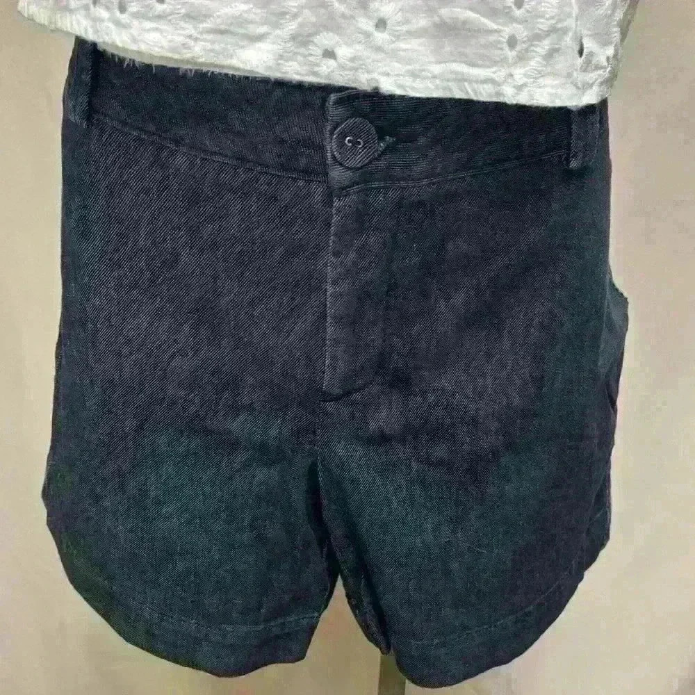 Dockers Women's Denim Jean Shorts Mid Rise Size 14